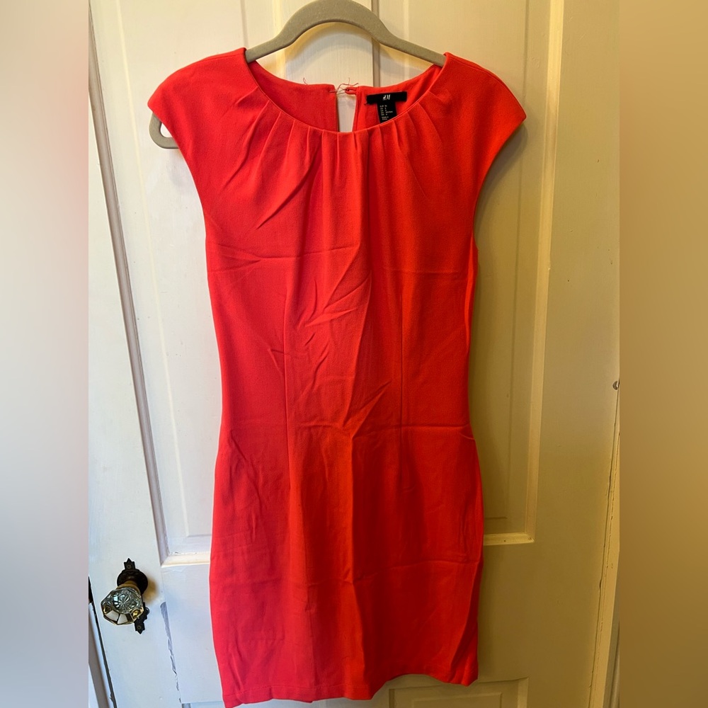Pink H&M work dress